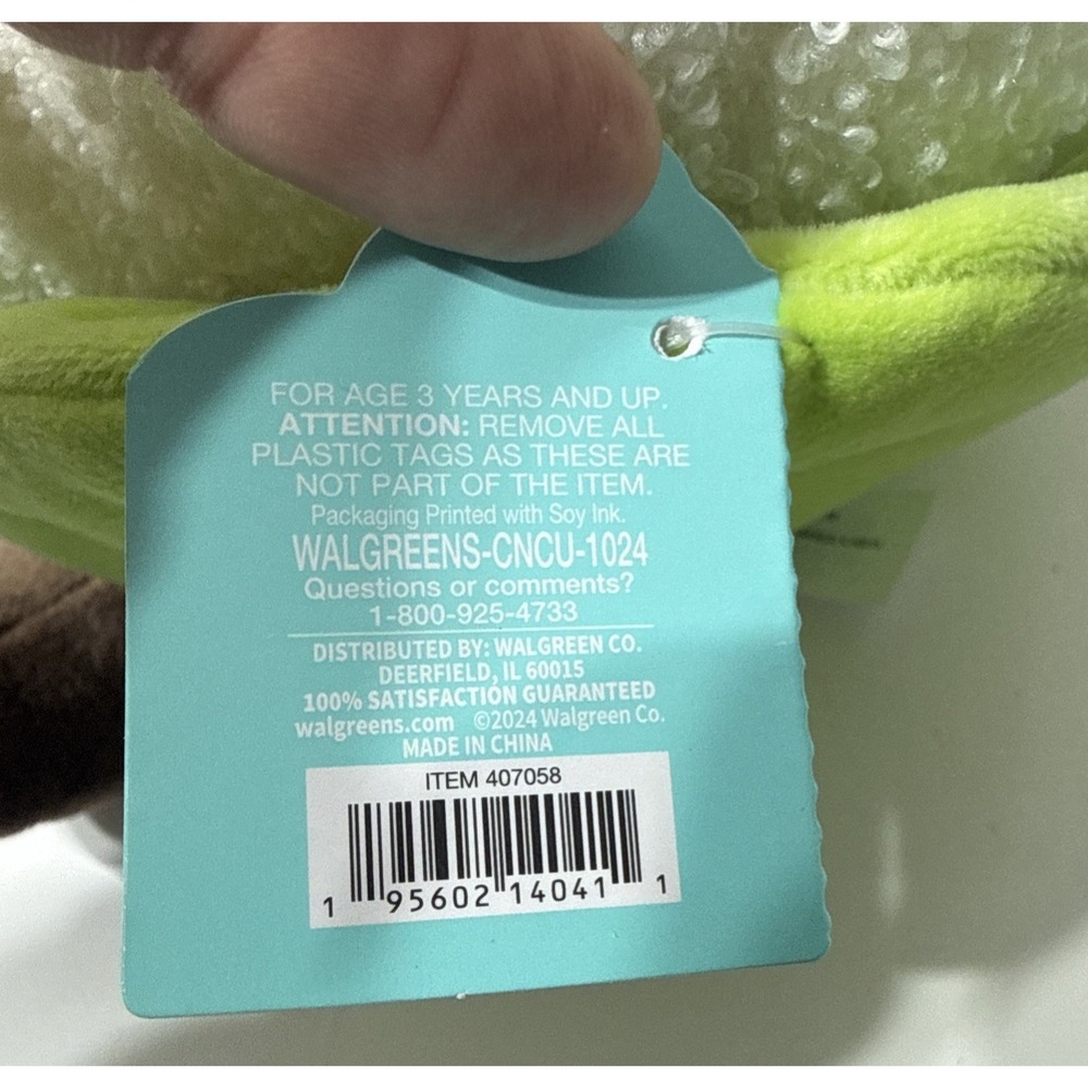 Walgreen's Hug Me Cauliflower 407058 Plush Play Right Food Anamorphic 8" 2025 - Picture 8 of 11